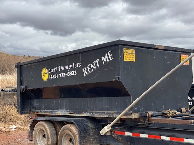 Rent your dumpster in the St George area. Offering 15, 30, and flat-bed sized dumpster rentals
